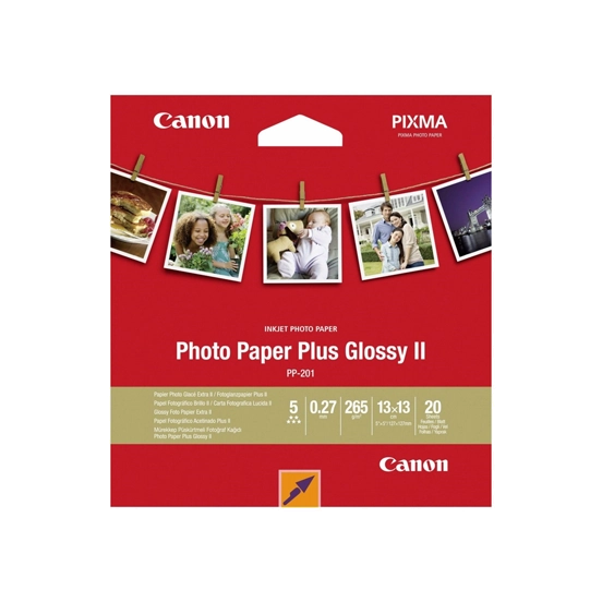 Canon papír PP-201 13x13 cm (5 x 5") 20 listů, 265g/m2, lesklý