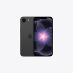 Apple iPhone 17e – černá, pohled zepředu a zezadu